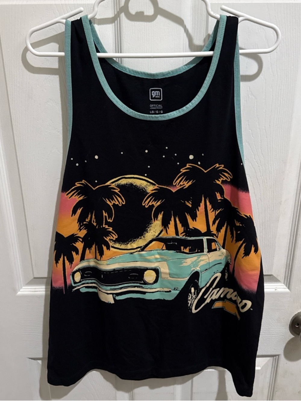 GM CHEVROLET CAMARO Tank Top Men's Size Large Black